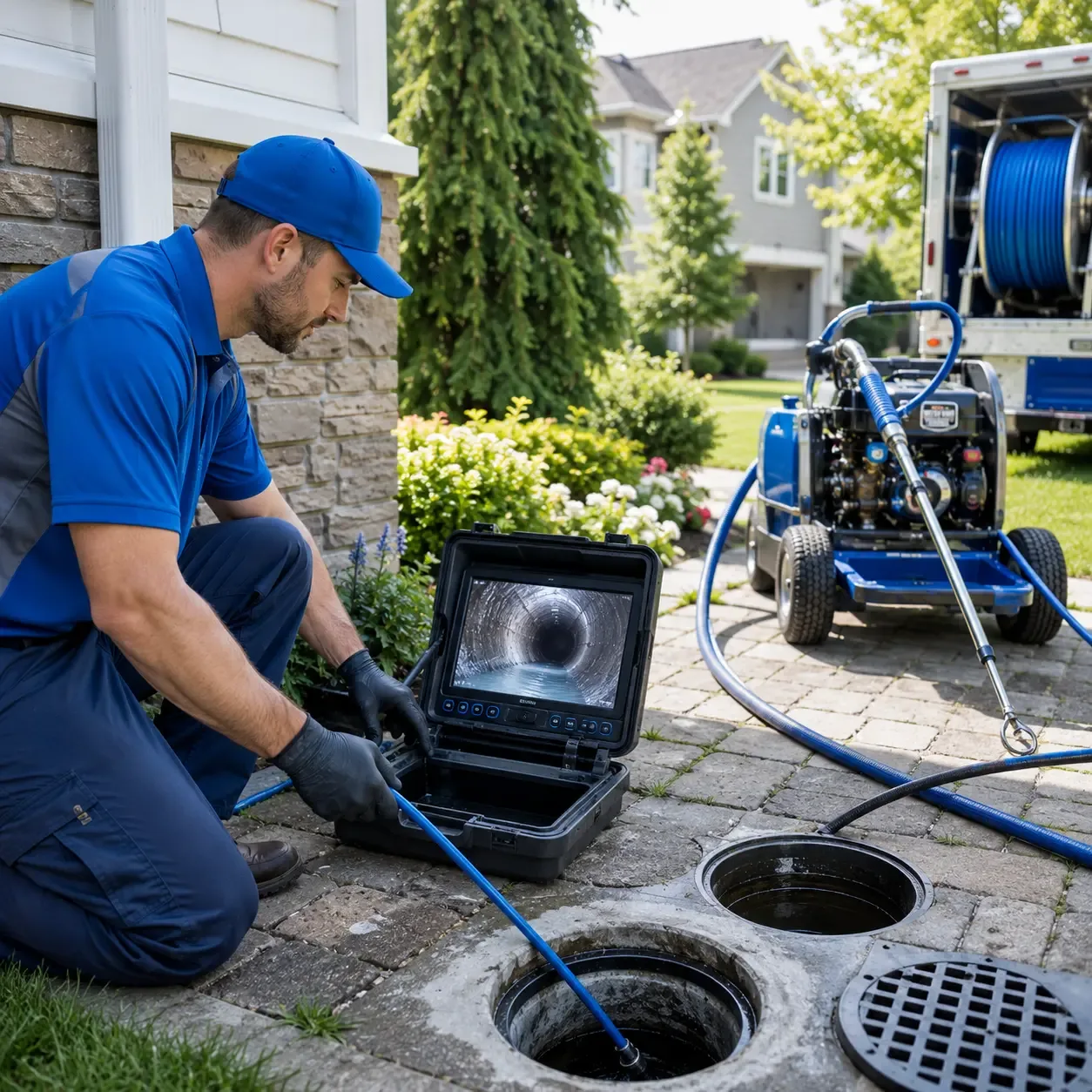 Outdoor drain cleaning professionals serving South Bend, TX